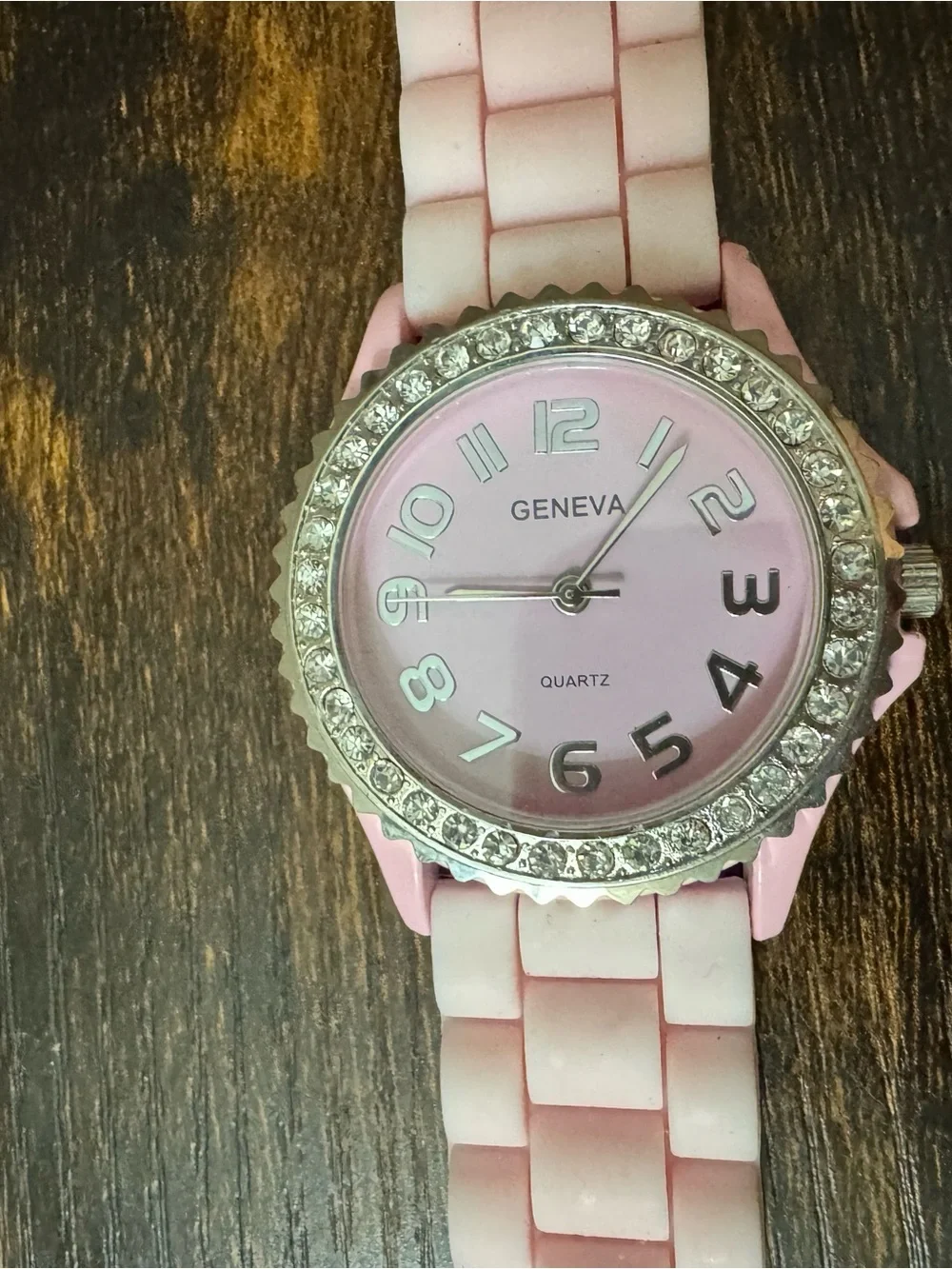 Geneva Blush Pink Crystal Accent Women's Watch